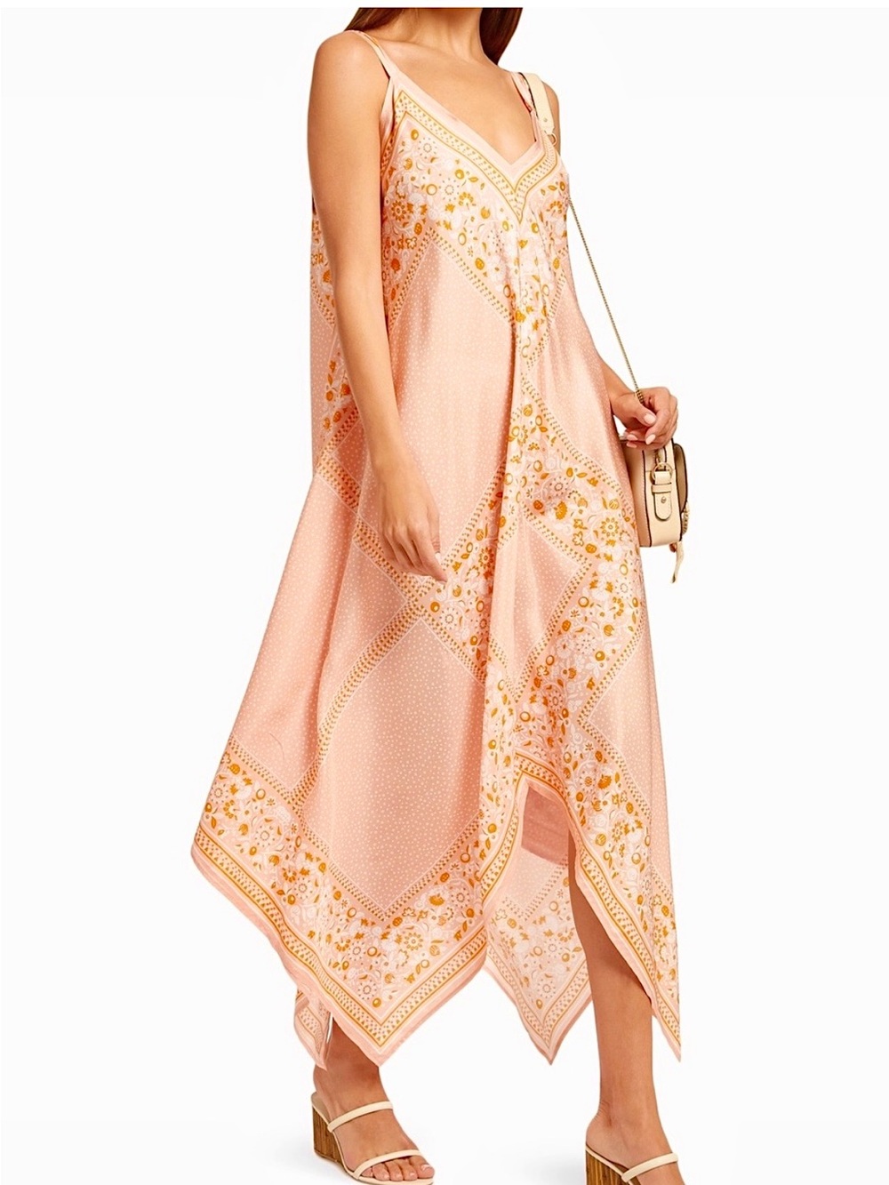 SILK•See by Chloe Maxi bandana print - Orange